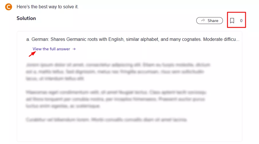 Step 5, click on the view full answer to get Chegg answers