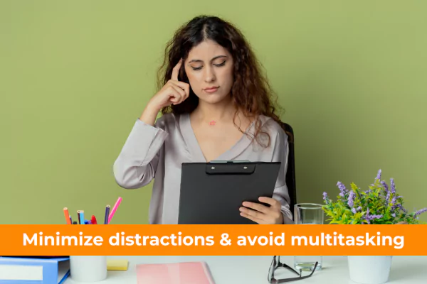 An important tip on how to be successful in an online class is to lessen distractions