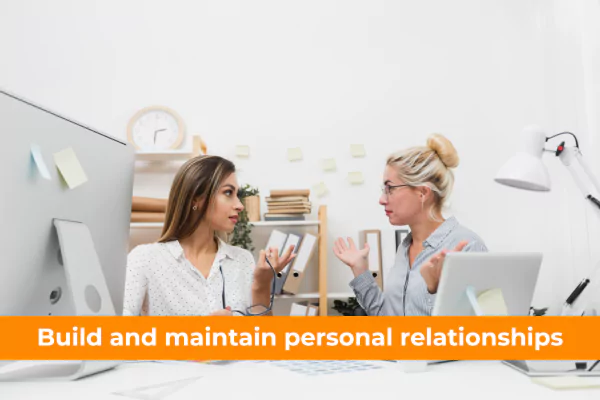 Building relationships can help in  online course success