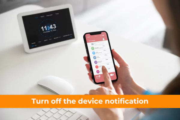 For better  concentration, turn off notifications on your devices  is helpful to be successful in an online class