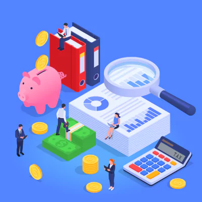 Doodle shows various experts helping accounting students for various needs