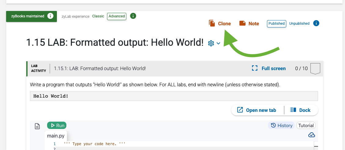 Screenshot of zyBooks lab activity showing formatted output task, demonstrating programming basics for finding zyBooks answers