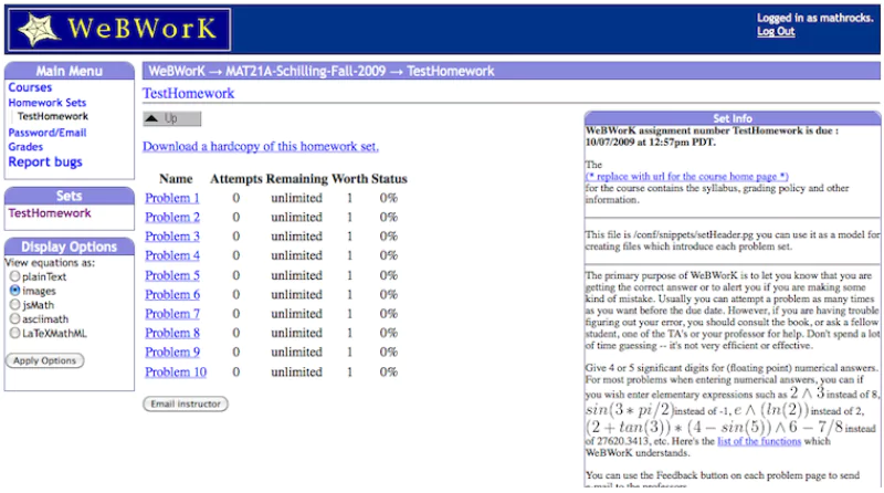 How do WeBWorK Quizzes Work?