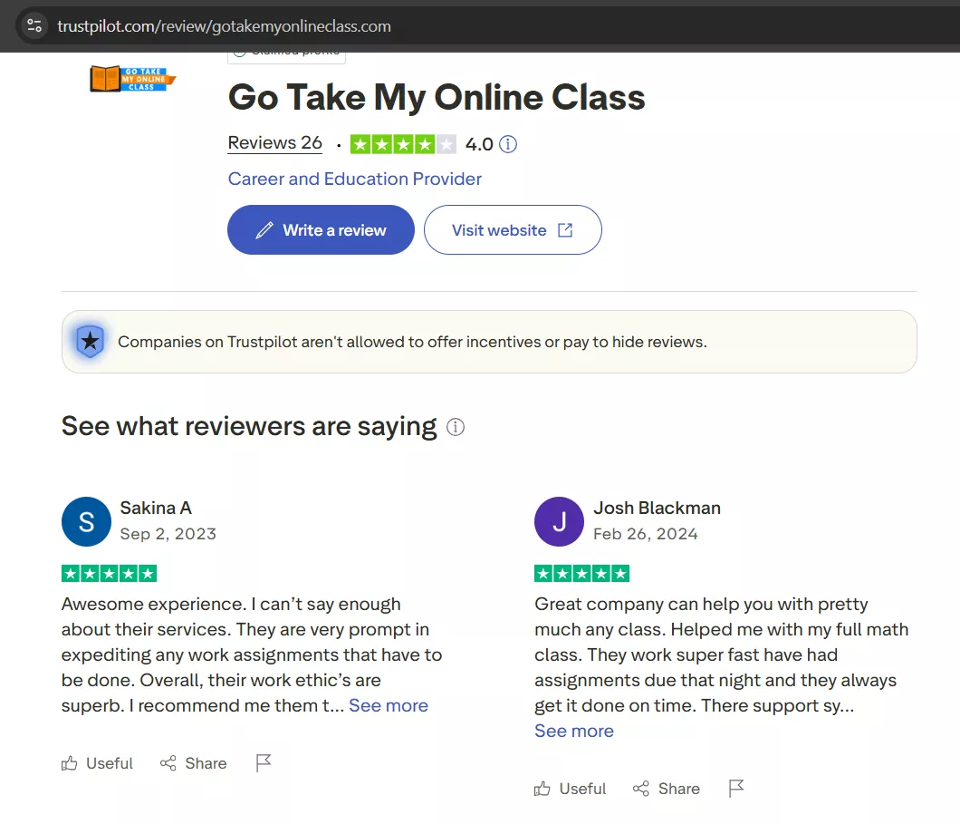 Go Take My Online Class