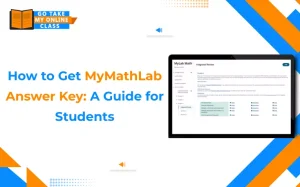 Guide showing MyMathLab answer key access on the dashboard for students seeking help.