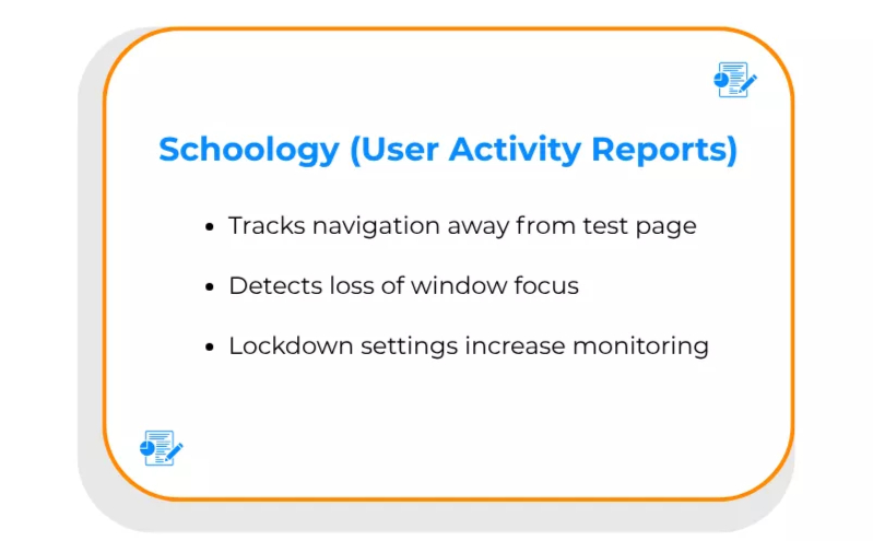 Schoology activity reports for online class tab switch detection and focus loss Schoology activity reports for online class tab switch detection and focus loss<br />